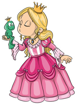 Vektor Illustration einer niedlichen Prinzessin