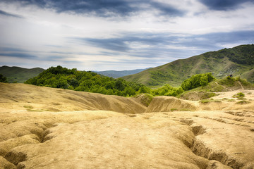 Muddy vulcanoes, in Buzau Romania
