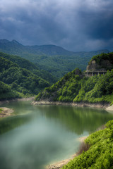 Fototapeta na wymiar Siriu dam lake. Buzau Romania