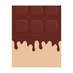 sweet chocolate bar icon icon vector illustration graphic design