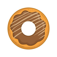 delicious donut dessert icon vector illustration graphic design