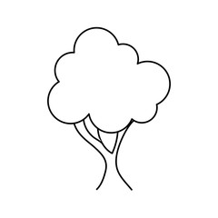 Tree natural ecology icon vector illustration graphic design