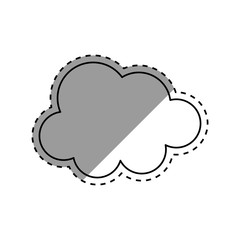 Clouds weather sky icon vector illustration graphic design