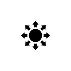 Business way Icon Flat