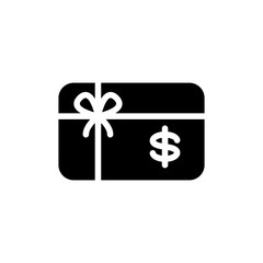 Gift card Icon Flat