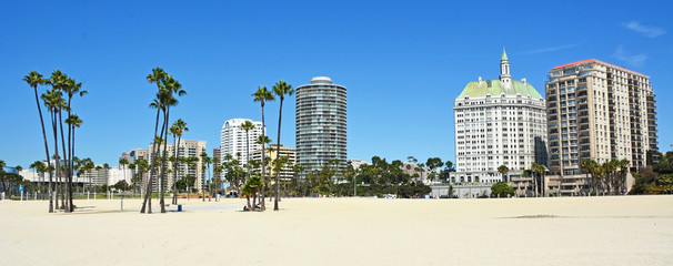 Lang strand in Californië, VS