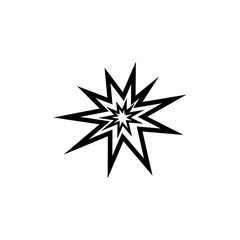 Obraz premium Explosion Icon Flat