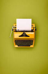 Retro colored typewriter