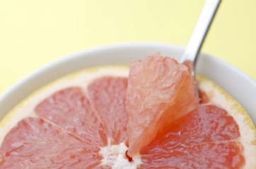 Grapefruit Bite With Spoon