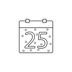 Happy New Year and Christmas line pictograms package, 2016 symbols collection, vector sketches, logo illustrations, colorful linear icons isolated on white background, eps 10.