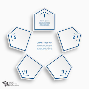 Business Chart_5 Arrows #Vector Graphic 