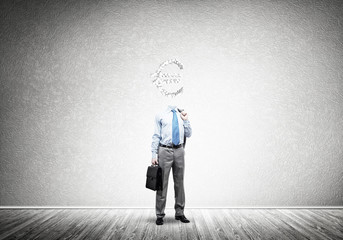 Obraz premium He is always thinking about money