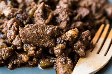 Turkish Food Et Kavurma / Braised Beef.