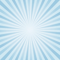 Abstract background. Light Blue rays background. Vector 