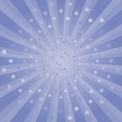 Abstract background. Soft Purple rays and stars background. Vector 
