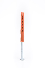 Plastic dowel or wall plugs pin with screws for bricks