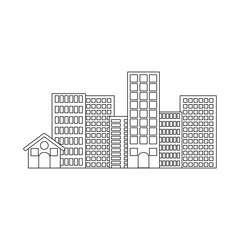 Obraz premium Ctiy building icon. Architecture urban modern and metropolis theme. Isolated design. Vector illustration