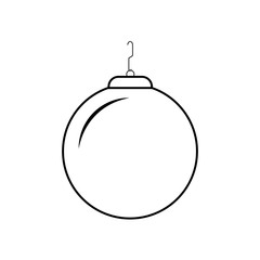 vector new year holiday illustration of christmas balls