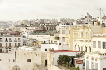 Fototapeta na wymiar Tangier city and port, coastal landscape, Morocco, Africa