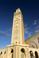 Hassan II Mosque, Casablanca, the largest mosque in Morocco and the third largest mosque in the world