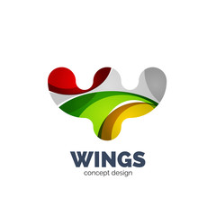 Modern abstract futuristic logo