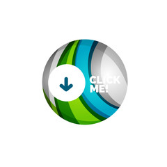 Abstract circle button