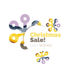 Geometric Christmas sale or promotion ad banner