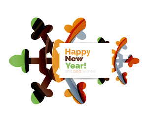 Christmas colorful geometric abstract background