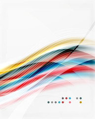Vector shiny wave abstract background