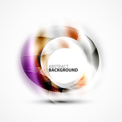 Modern shiny blurred swirl template
