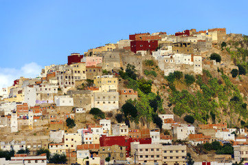 Fototapeta na wymiar View of Moulay Idriss Zerhoun, Morocco, Africa
