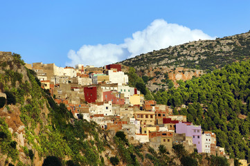 Fototapeta premium View of Moulay Idriss Zerhoun, Morocco, Africa