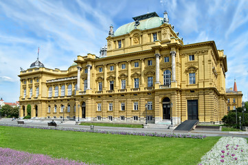 Fototapeta premium Croatian National Theater, Zagreb, Croatia