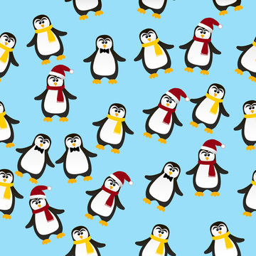 cute Christmas penguin