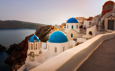 The Three Domes of Oia