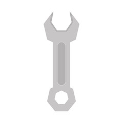 wrench icon over white background. repairs tools design. vector illustration