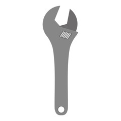 wrench icon over white background. repairs tools design. vector illustration