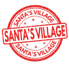 Santa's Village sign or stamp