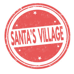 Santa's Village sign or stamp