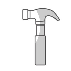 hammer tool icon image vector illustration design 