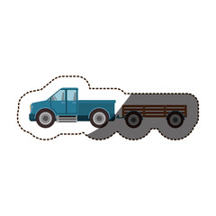 Truck vehicle icon. Machine tool instrument farm and agriculture theme. Isolated design. Vector illustration