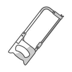 hacksaw tool icon image vector illustration design 