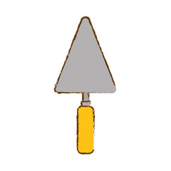 spatula icon over white background. repair tools design. vector illustration