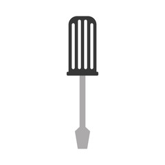 screwdriver icon over white background. repair tools design. vector illustration