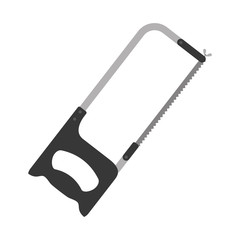 hacksaw icon over white background. repair tools design. vector illustration