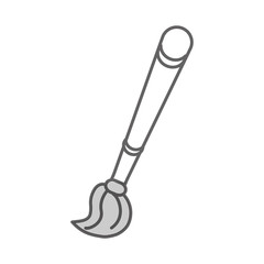 paint brush icon over white background. vector illustration