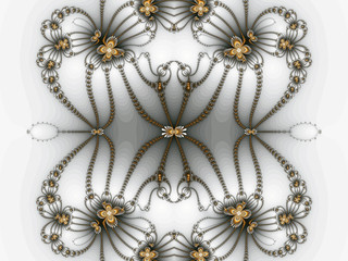 Abstract fractal background computer-generated image