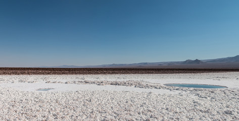 Hidden lagoons of Baltinache, Atacama Desert, Chile