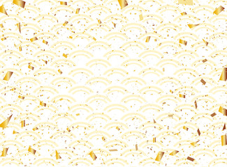 新年　青海波背景