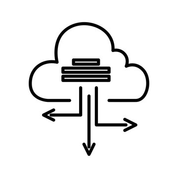 Cloud Based Architecture Illustration Design